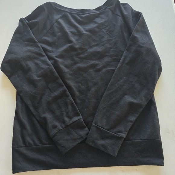 Wallflower Sweatshirt Women Sz L Black White Long Sleeve Embroidered Sequin - Picture 12 of 12